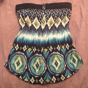 Tribal Print Tube Top